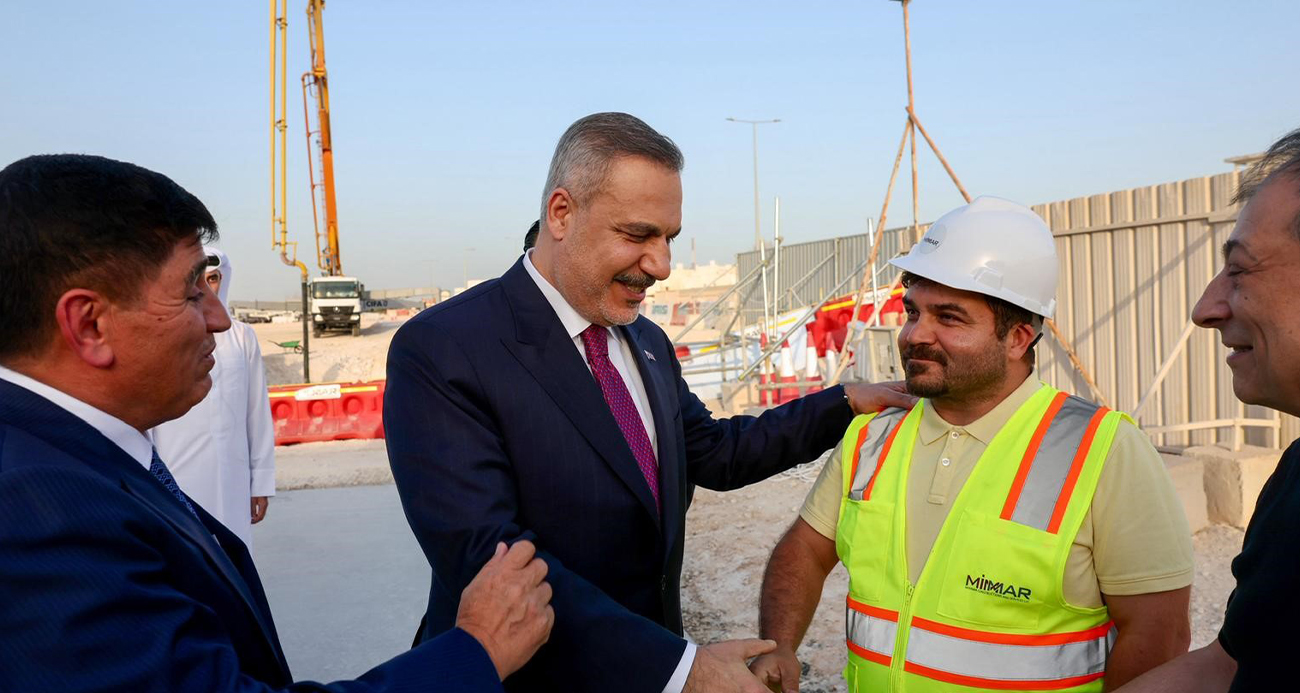 Dışişleri Bakanı Fidan, Katar Türk Okulu'nun inşaatını ziyaret etti