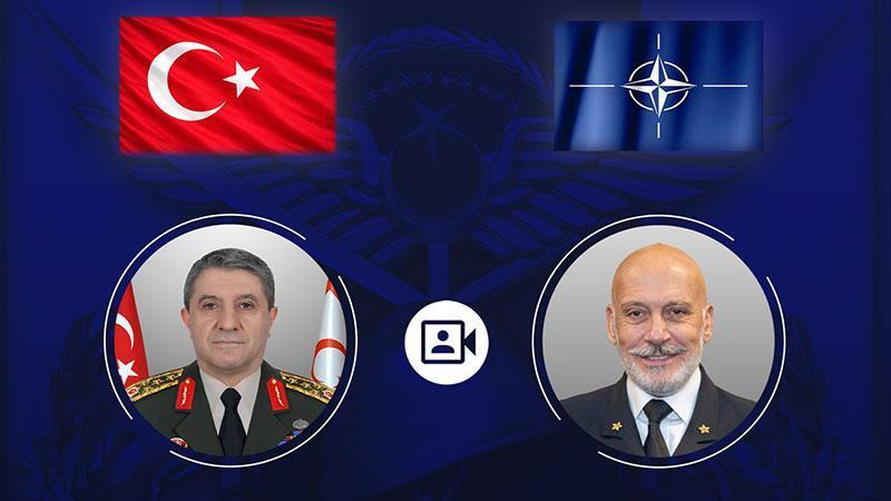 Genelkurmay Başkanı Bayraktaroğlu, NATO Askeri Komite Başkanı Dragone ile görüştü
