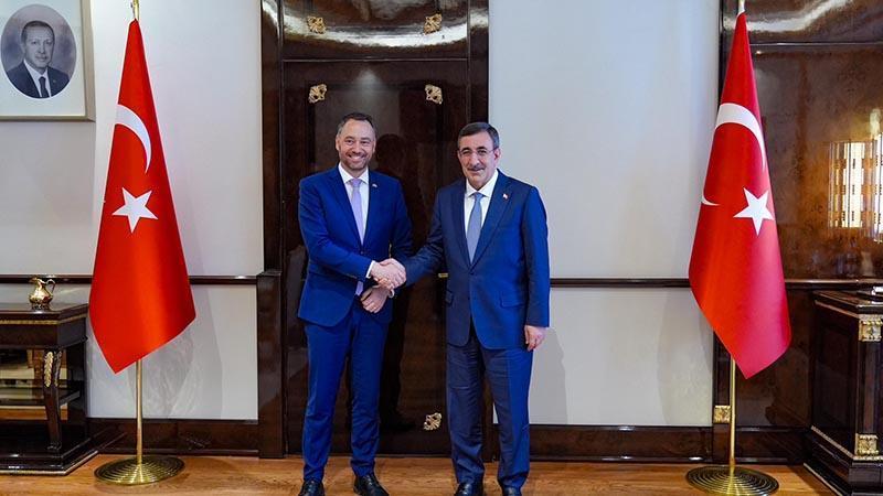 Cumhurbaşkanı Yardımcısı Yılmaz, Belçika Başbakan Yardımcısı Prevot ile görüştü