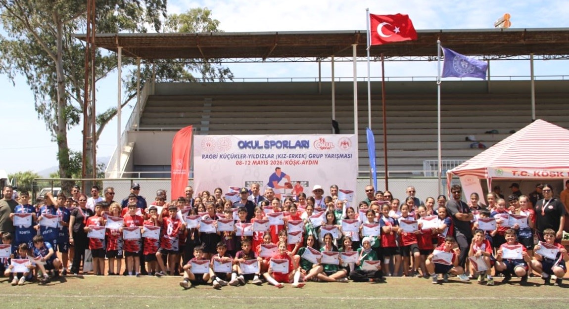 Köşk’te Ragbi Küçükler Grup Yarışmalarında takımlar madalyalarına kavuştu