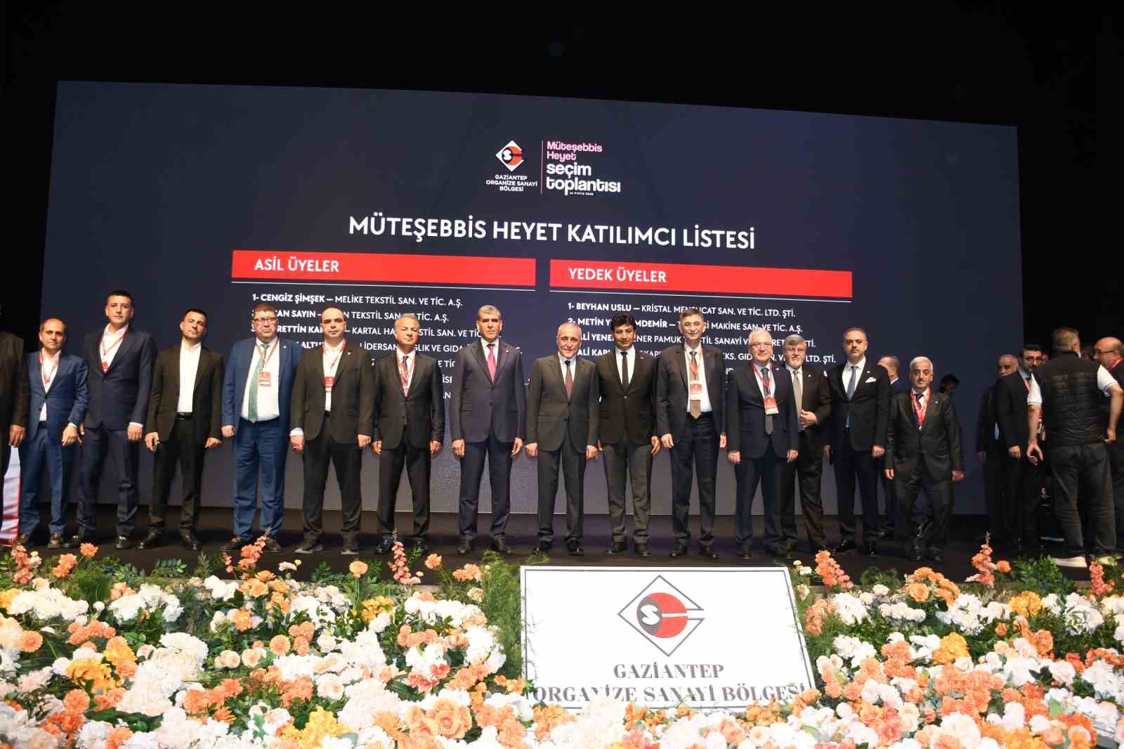 Cengiz Şimşek, oybirliği ile yeniden Gaziantep OSB başkanı seçildi