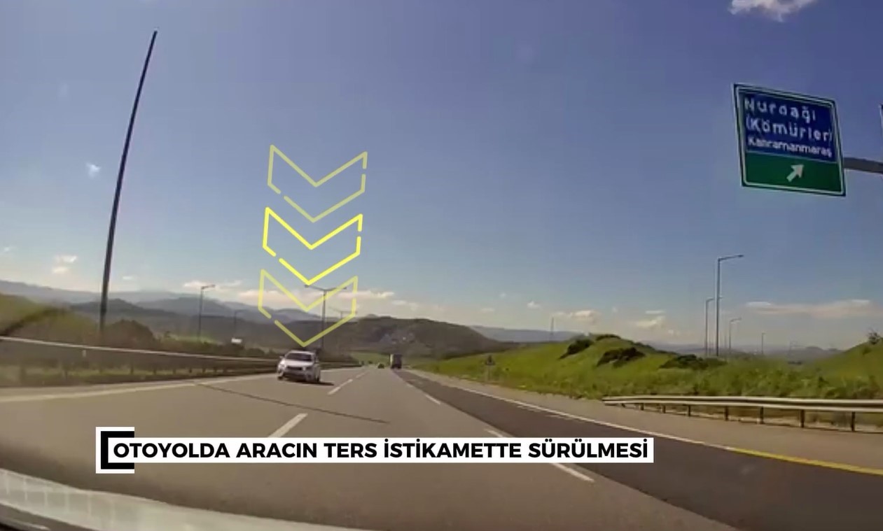 Otoyolda ters yönde ilerleyen sürücüye 90 bin TL ceza