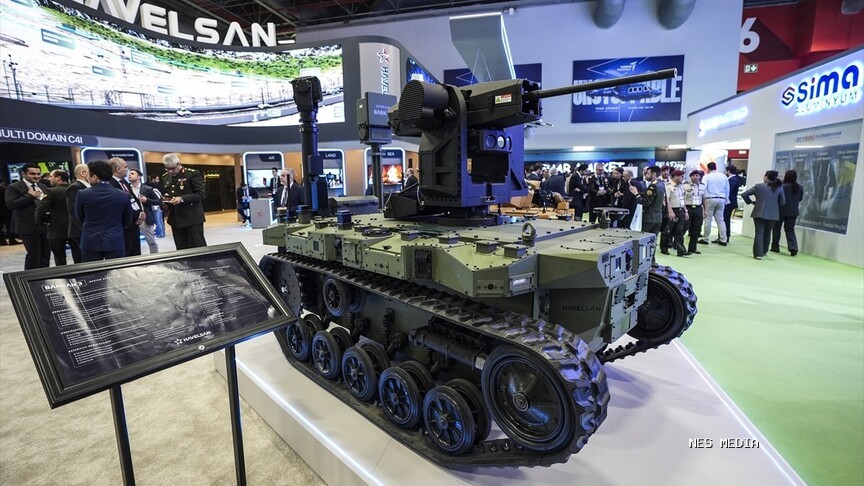 Türk savunma sanayisinin yeni insansız kara aracı "BARKAN 3" SAHA 2026'da vitrine çıktı
