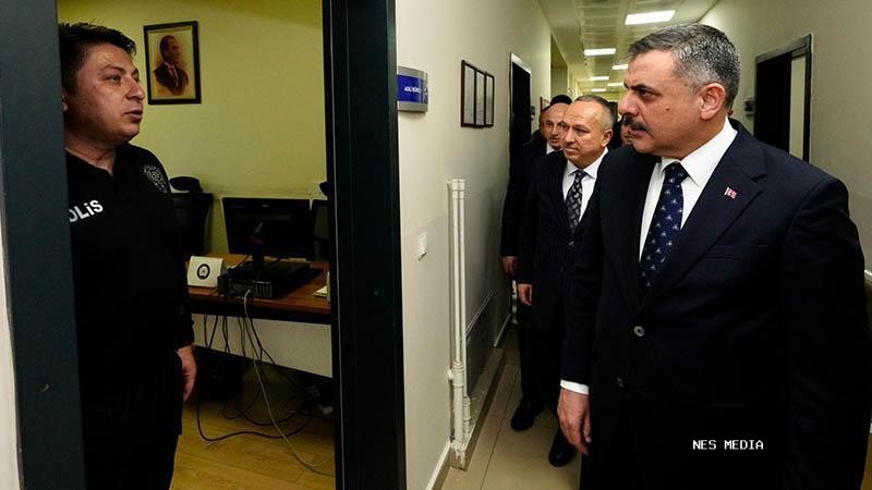 Bakan Çiftçi, polis merkezi amirliğini ziyaret etti
