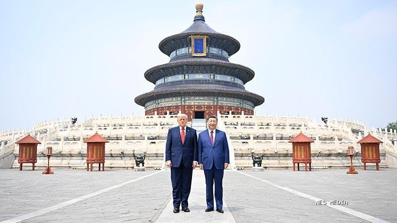 Şi ve Trump, Cennet Tapınağı’nı ziyaret etti