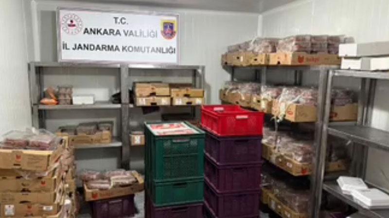 Ankara'da sağlıksız koşullarda 40 ton et ele geçirildi; 2 gözaltı
