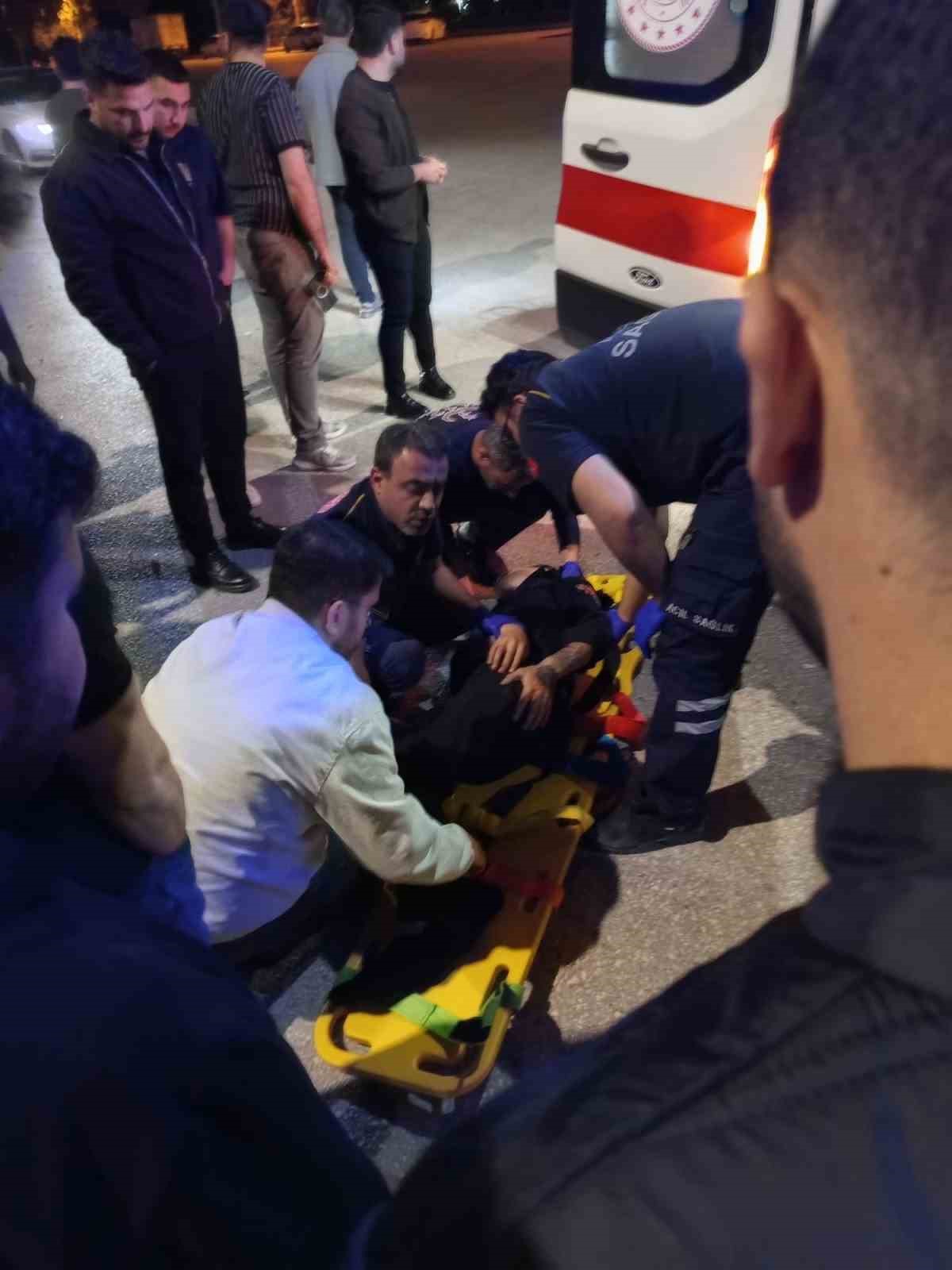 Otomobil ile motosiklet çarpıştı: 1 yaralı