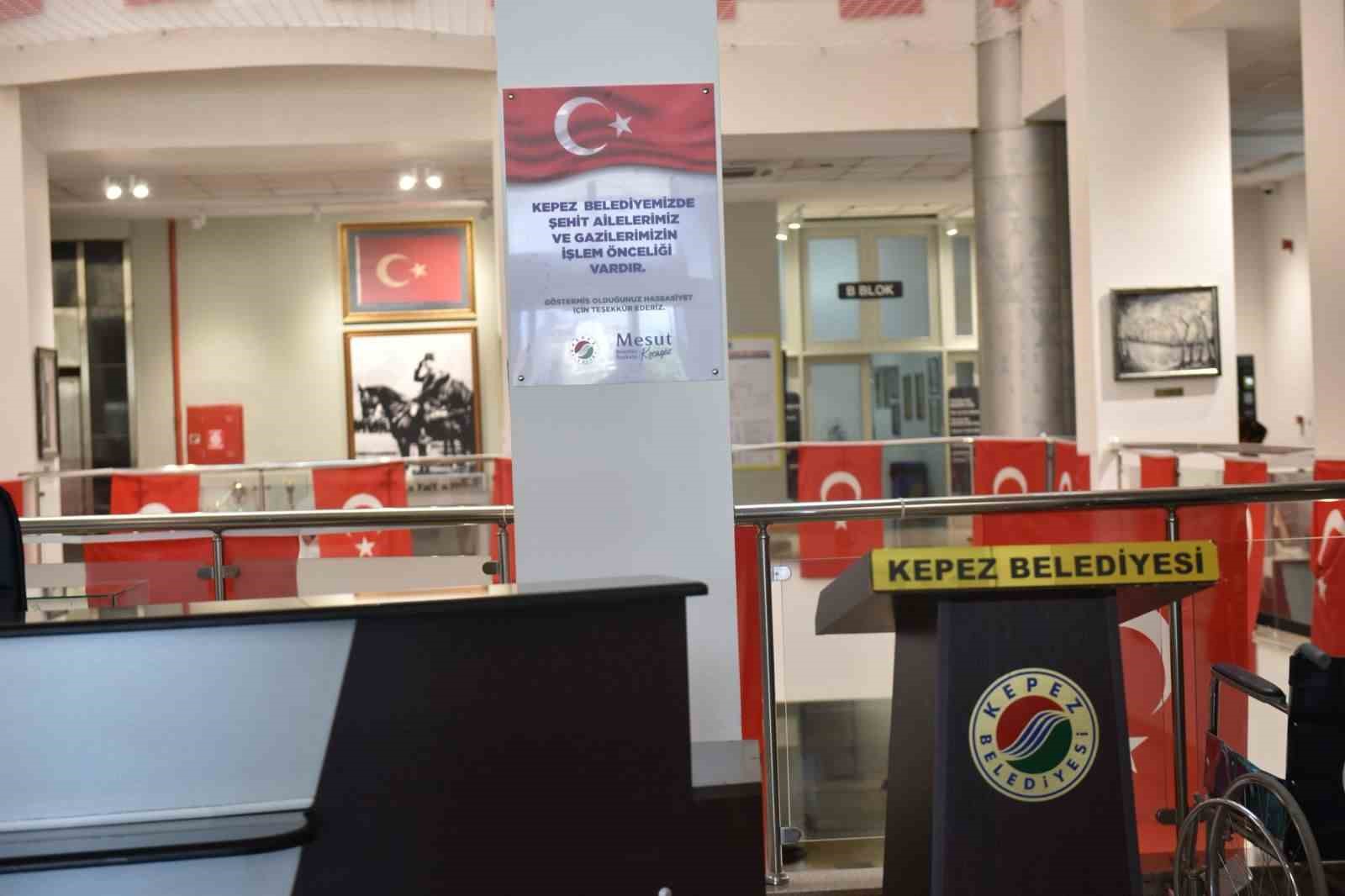 Kepez’de şehit ve gazi yakınlarına öncelik