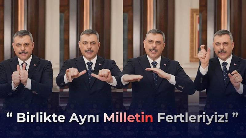 Bakan Çiftçi'den işaret diliyle 'Engelliler Haftası' mesajı