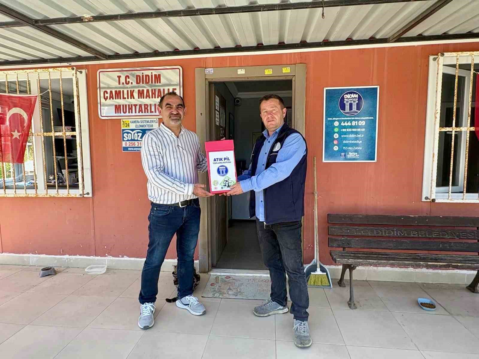 Didim’de atık piller geri dönüşüme kazandırılıyor