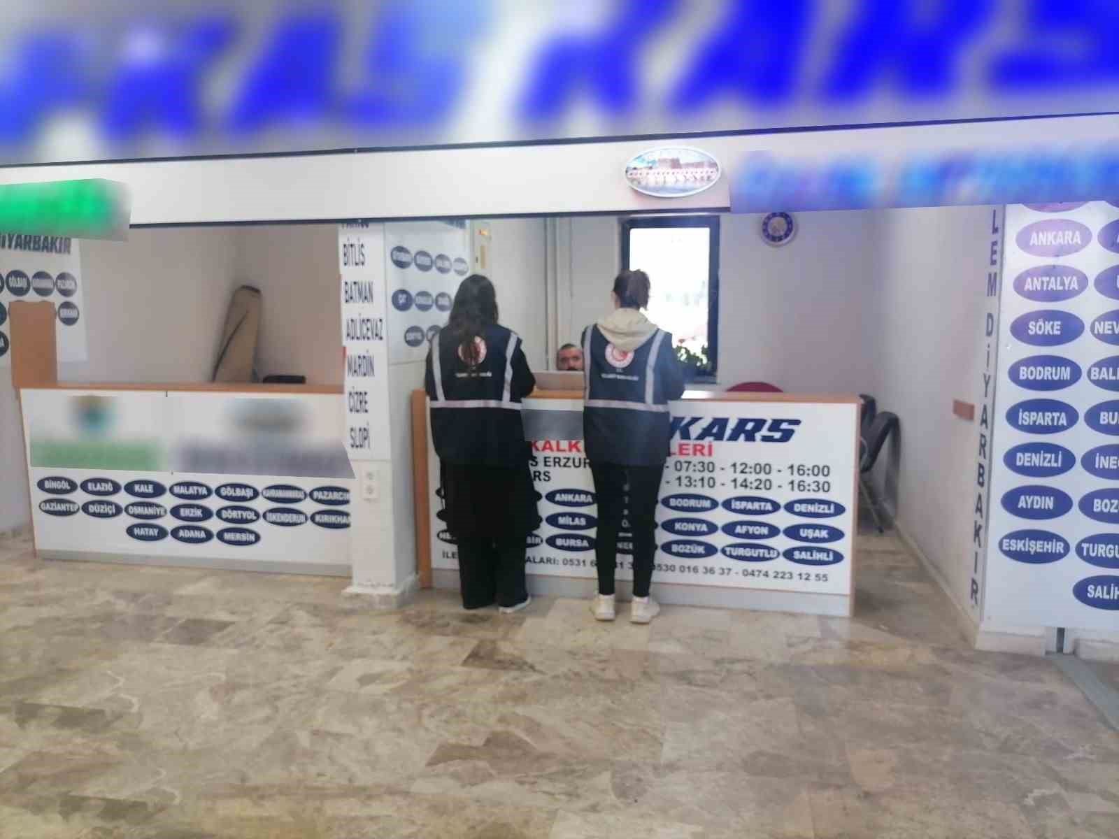 Kars’ta şehirlerarası otobüs firmalarına sıkı denetim