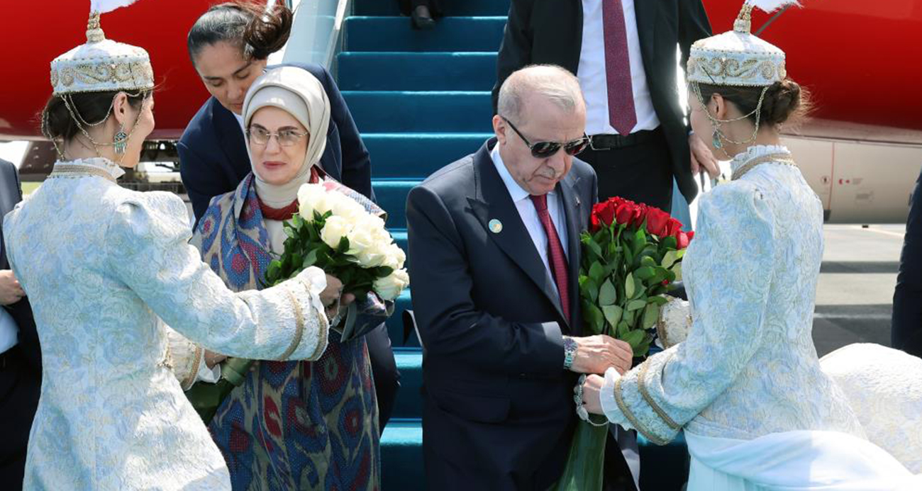 Cumhurbaşkanı Erdoğan TDT zirvesi için Türkistan’da