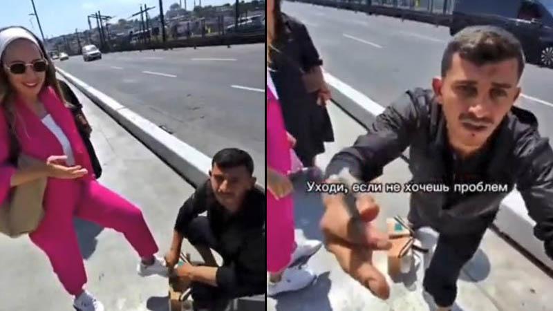 Galata Köprüsü'nde Rus turiste küfredip tartışan 2 şüpheli yakalandı