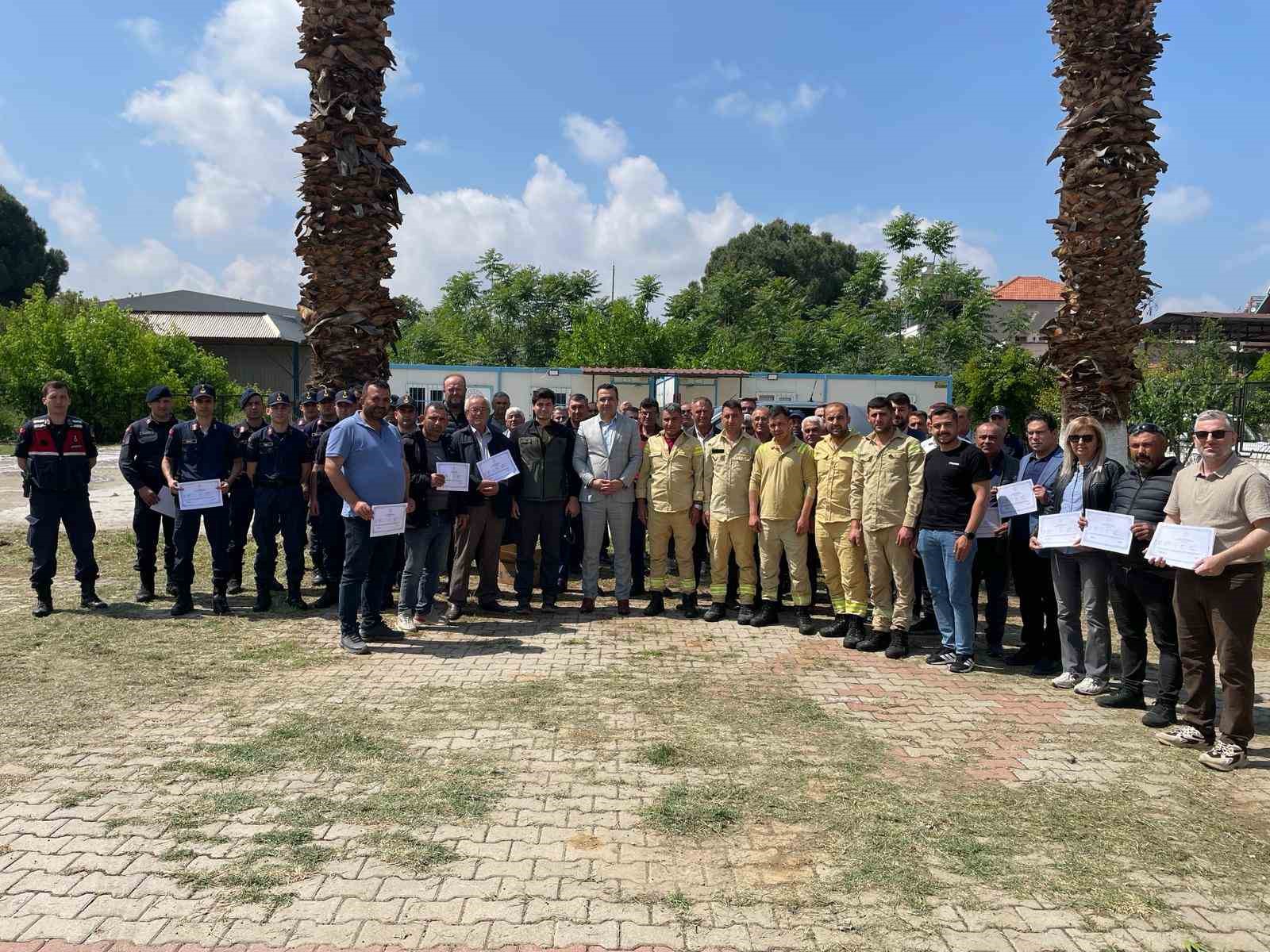 Sarıgöl’de 95 kişiye yangın eğitimi