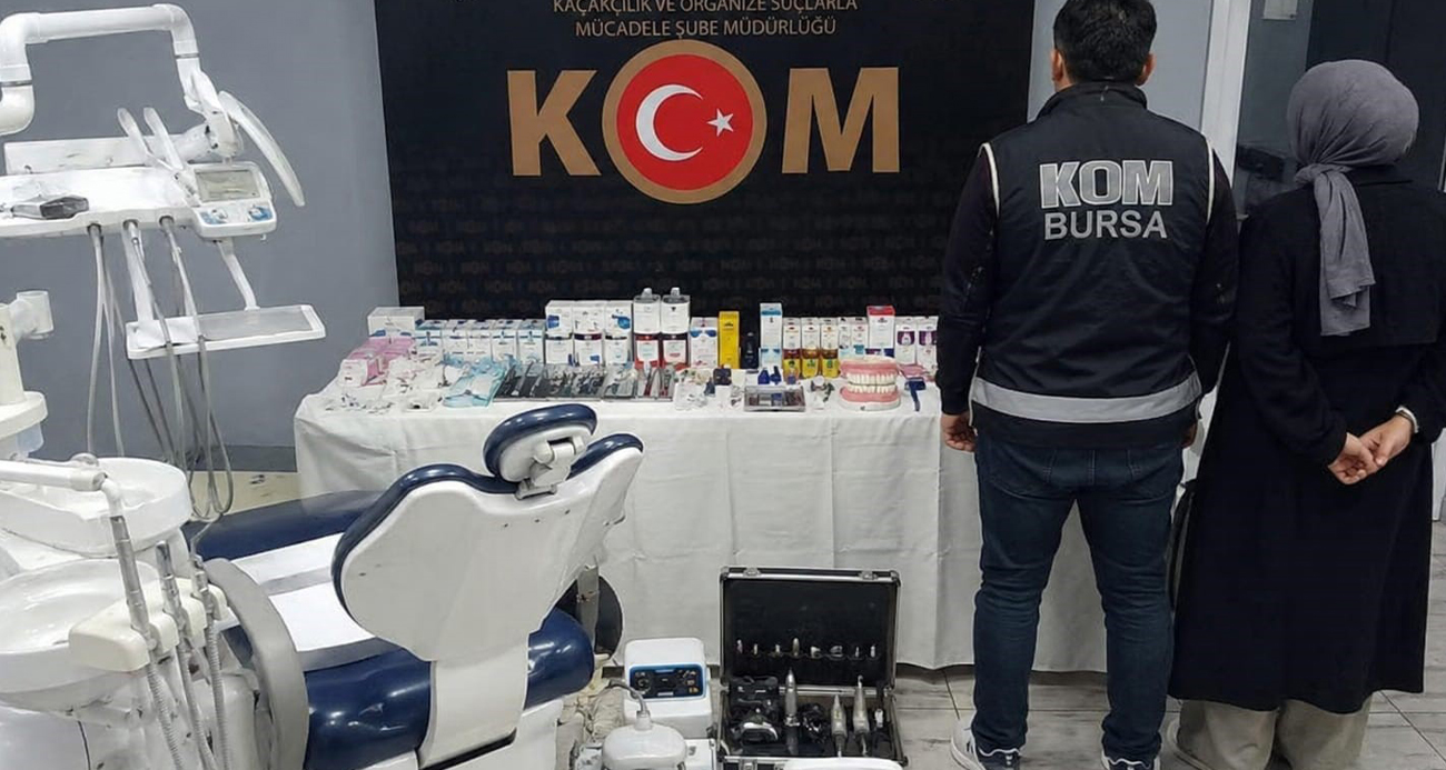 Bursa’da sahte diş muayenesine baskın: 2 gözaltı
