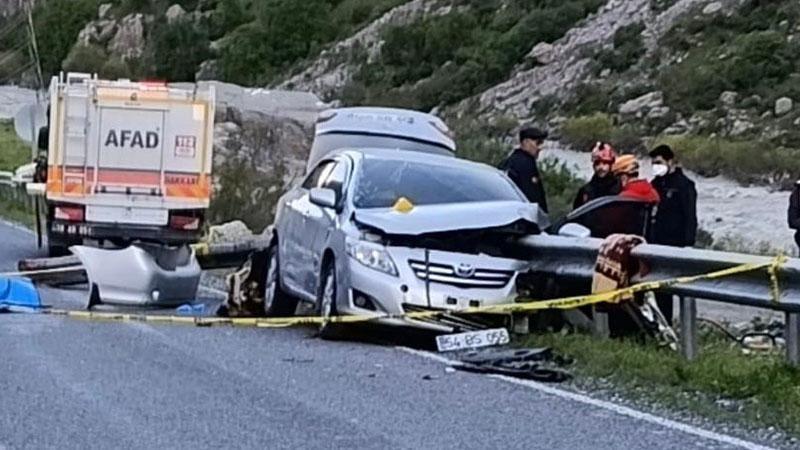 Düğün dönüşü kaza; 1 ölü, 3 yaralı