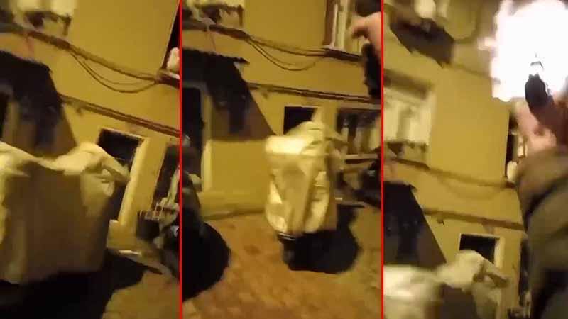 Kağıthane'de iş insanının kayınvalidesinin evine silahlı saldırıda yeni görüntüler; son anda kurtuldu