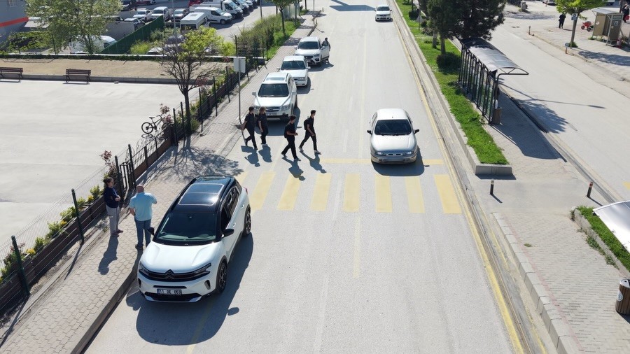 Bilecik’te drone destekli trafik denetimi