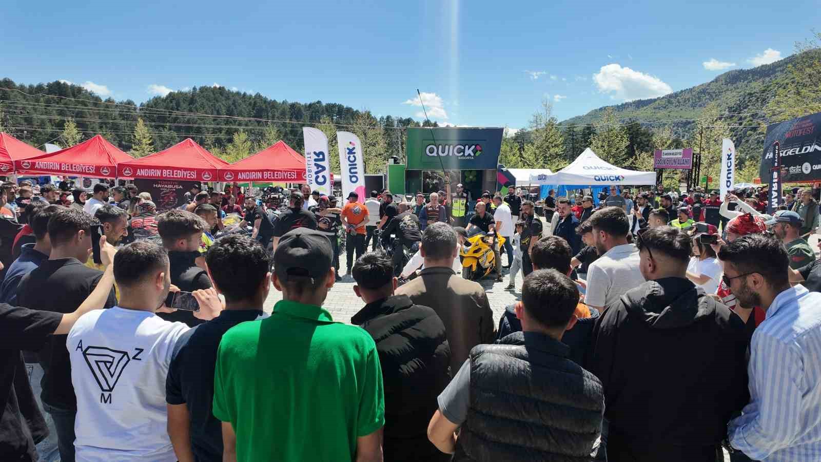 Binlerce motosiklet tutkunu Kadirli/Andırın Motofest’te bir araya geldi