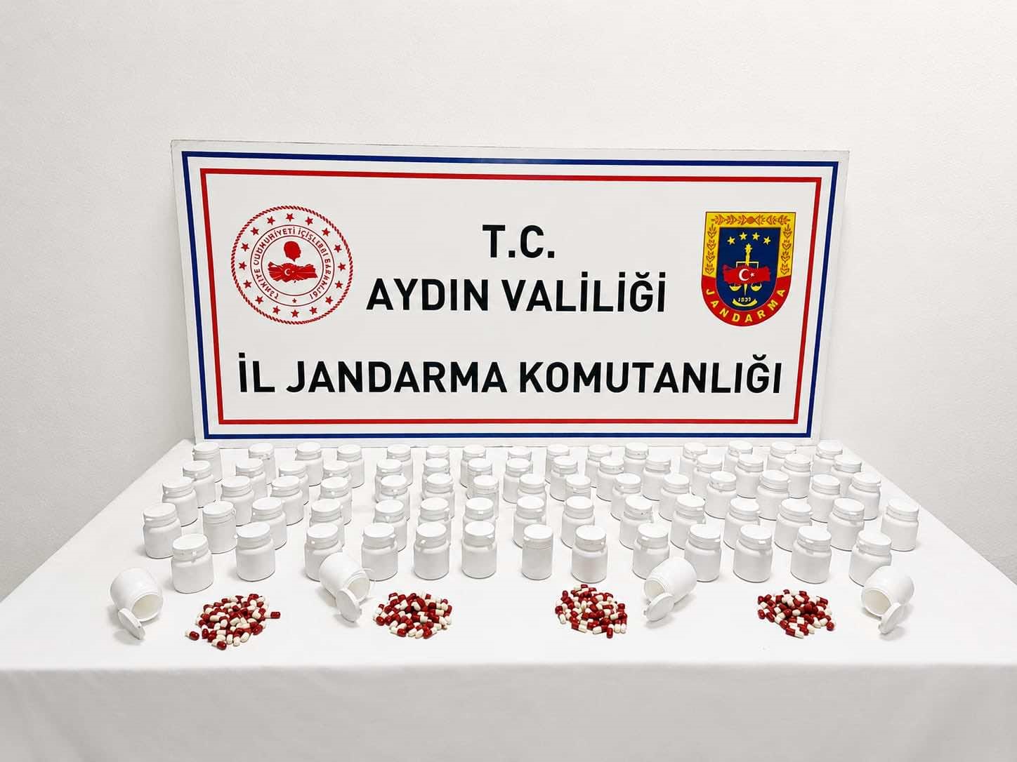 Efeler’de 3 bin 939 adet uyuşturucu hap ele geçirildi