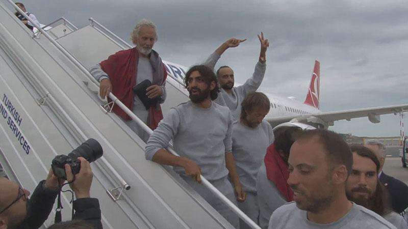 Sumud Filosu aktivistleri İstanbul'a geldi