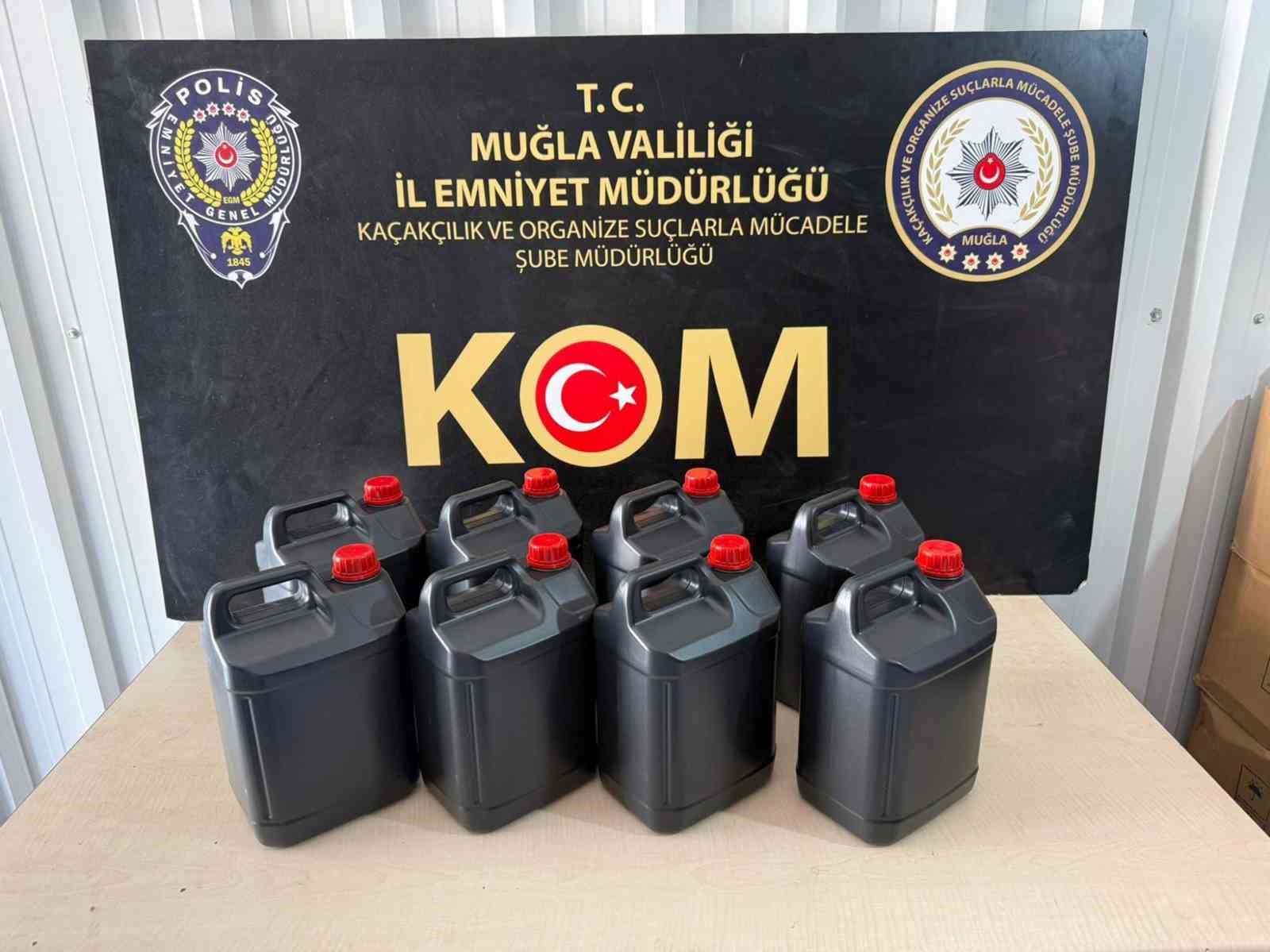 Muğla’da bayram tatili öncesi sahte alkol operasyonu