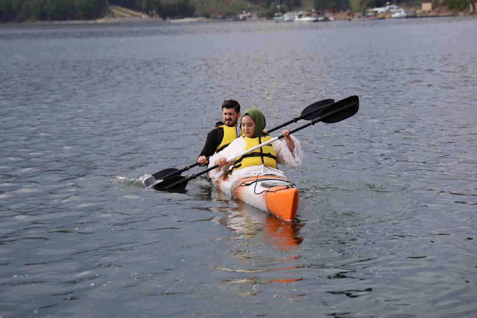 Kahramanmaraş’ta kano keyfi: ’Deniz yok ama su sporları var’