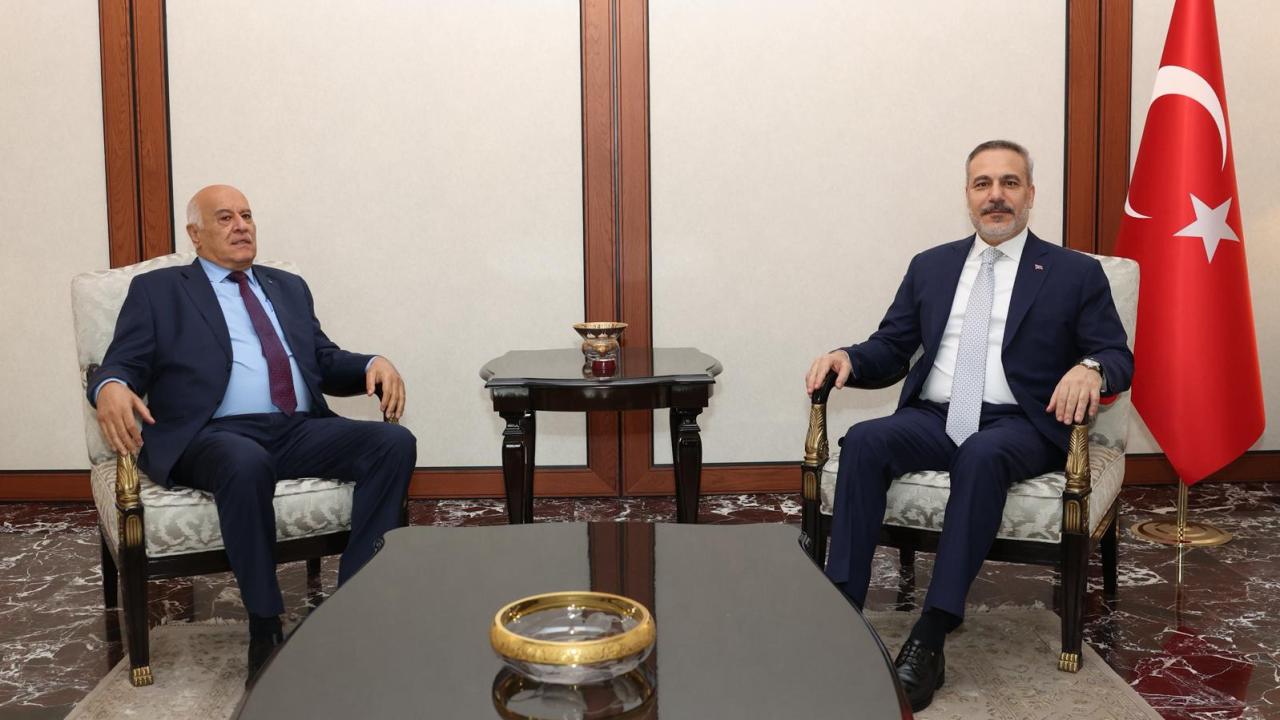 Bakanı Fidan, Fetih Genel Sekreteri Rajub'u kabul etti