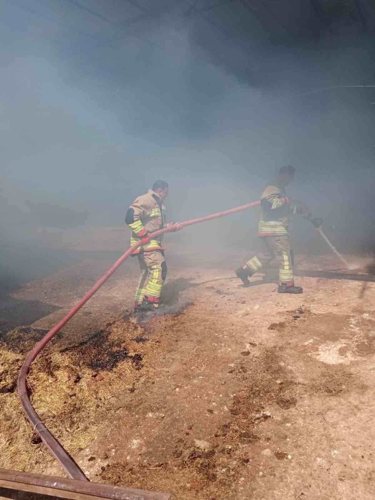 Reyhanlı’da samanlık yangını