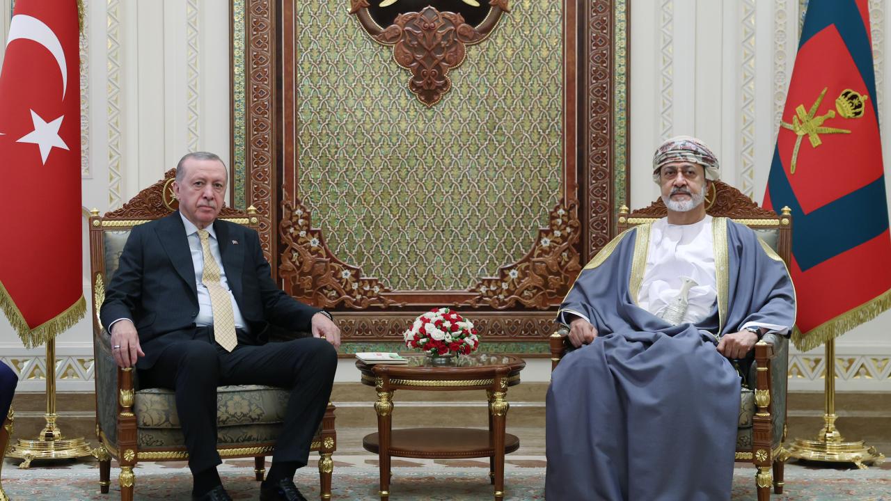 Cumhurbaşkanı Erdoğan, Umman Sultanı Heysem bin Tarık ile görüştü