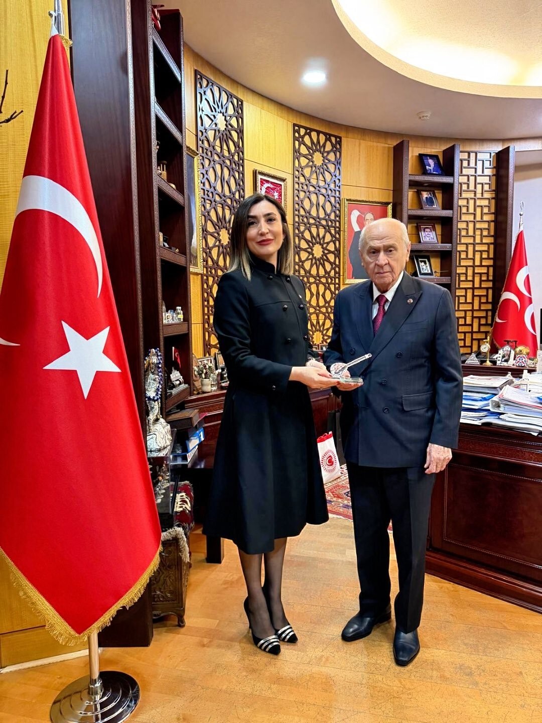 Alevi-Bektaşi Kültür ve Cemevi Başkanı Ersin’den MHP lideri Bahçeli’ye ziyaret