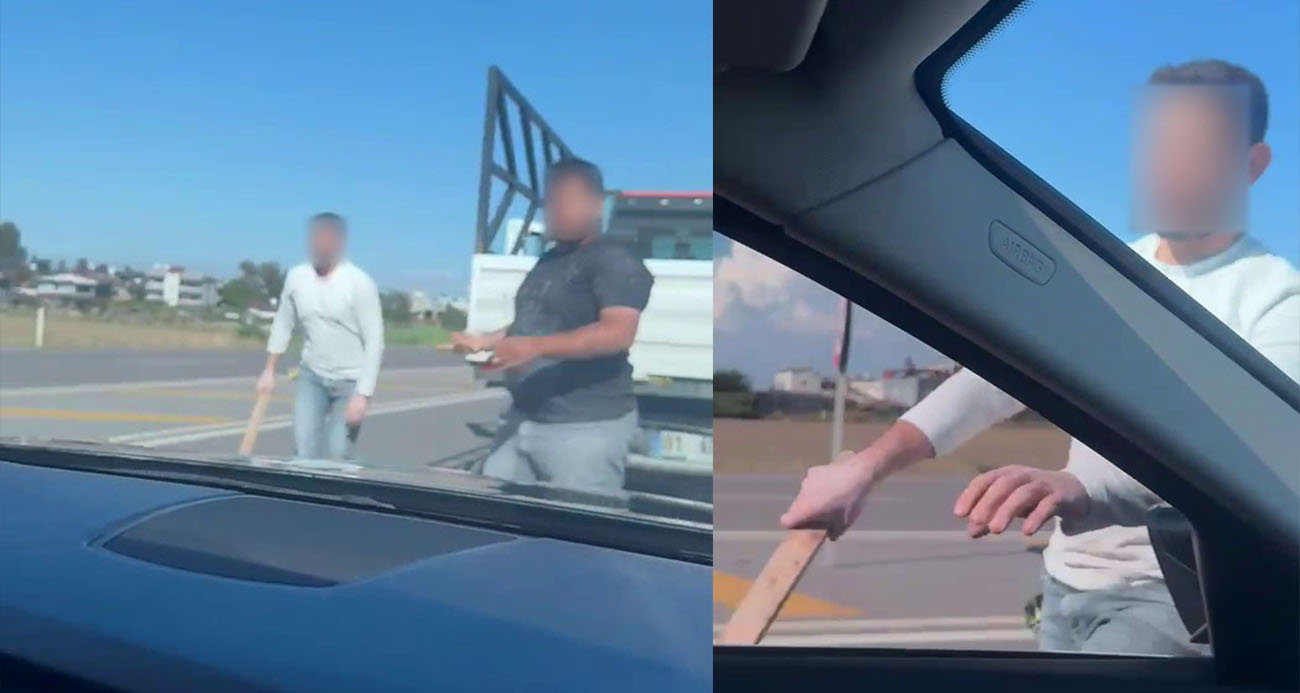 Sürücü saldırganlardan kaçarak kurtuldu