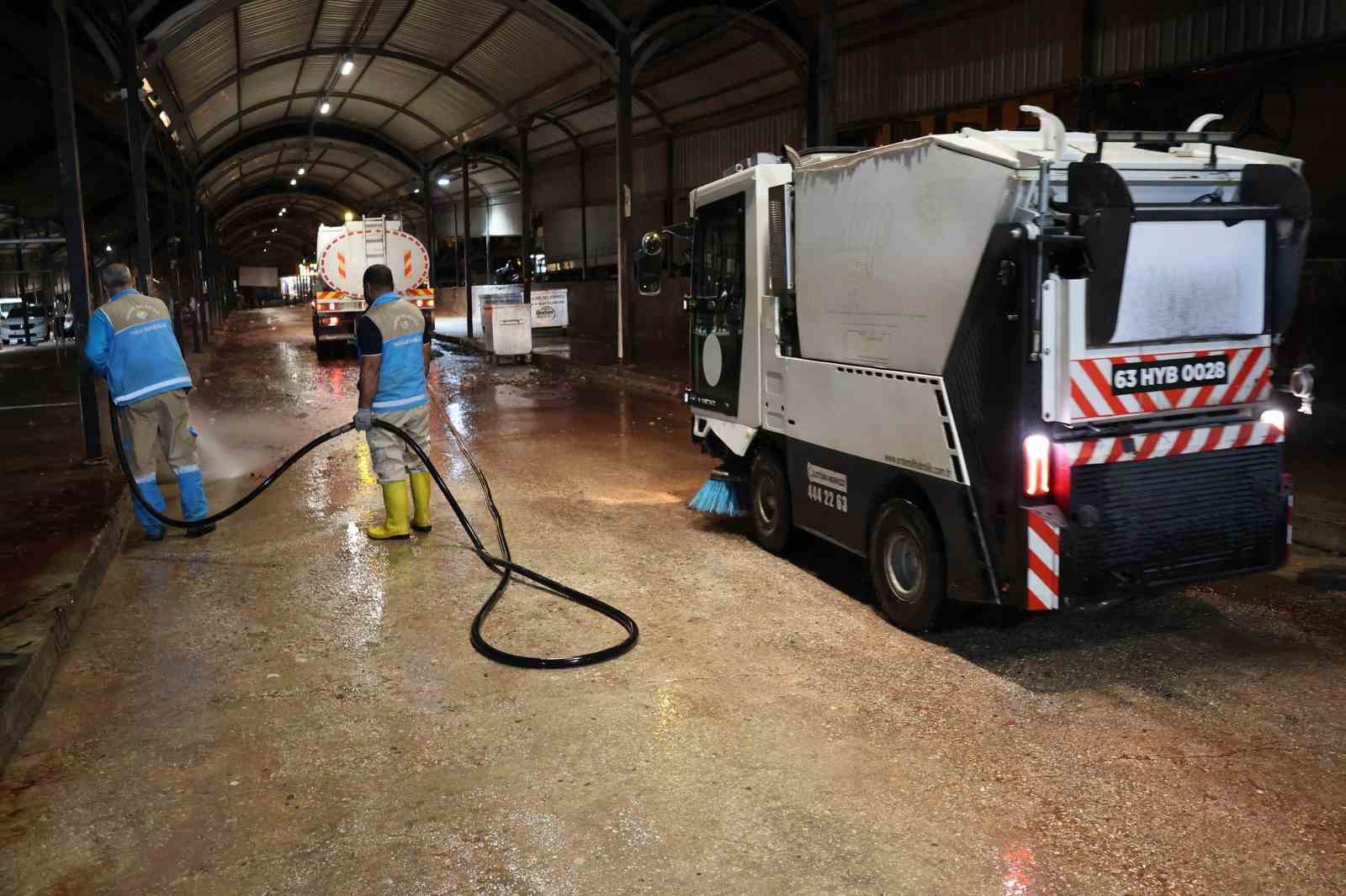 Haliliye’de kurban kesim alanları dezenfekte edildi
