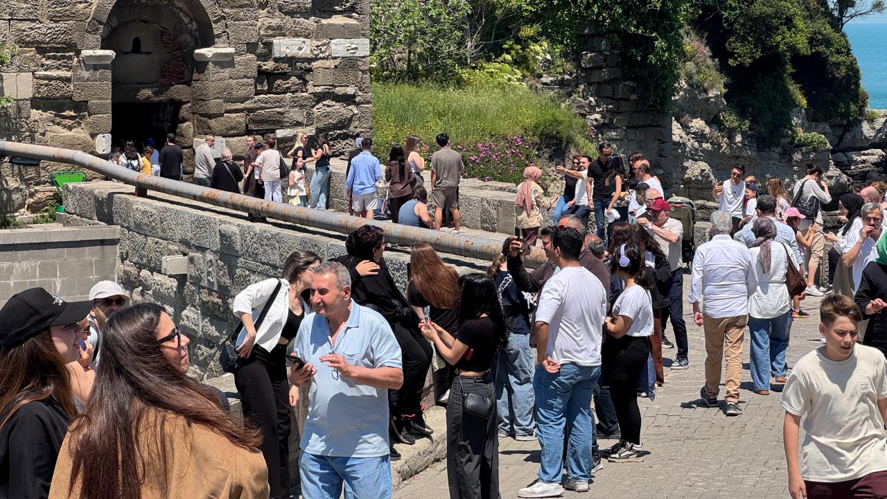 Amasra'da bayram yoğunluğu
