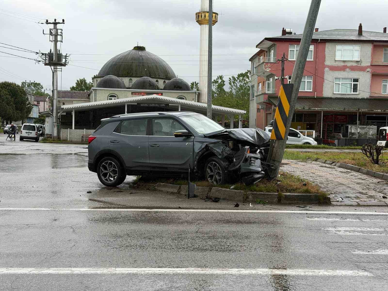 Samsun’da düğün yolunda trafik kazası