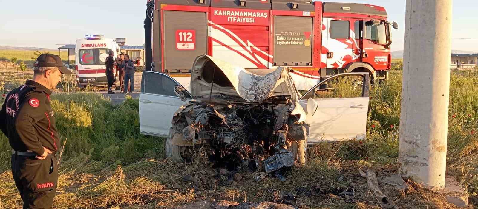Kahramanmaraş’ta kaza: 1 yaralı