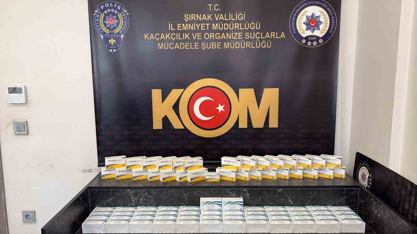 Şırnak’ta kaçak ilaç ve serum operasyonu: 2,5 milyon liralık tıbbi ürün ele geçirildi