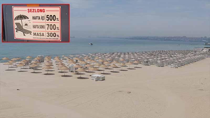 İstanbul'da plajlar sezona hazır: Giriş ücreti 2 bin lira olan var