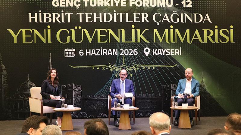 İbrahim Kalın ve Bilal Erdoğan, 12'nci Genç Türkiye Forumu’na katıldıMilli İstihbarat Teşkilatı (MİT) Başkanı İbrahim Kalın ve İlim Yayma Vakfı Mütevelli Heyeti Başkanı Bilal Erdoğan, Kayseri’de düzenlenen 12'nci Genç Türkiye Forumu’na katıldı.