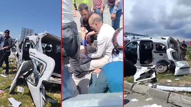 Hafif ticari araç ile kamyonet kafa kafaya çarpıştı; 4 ölü, 2 yaralı