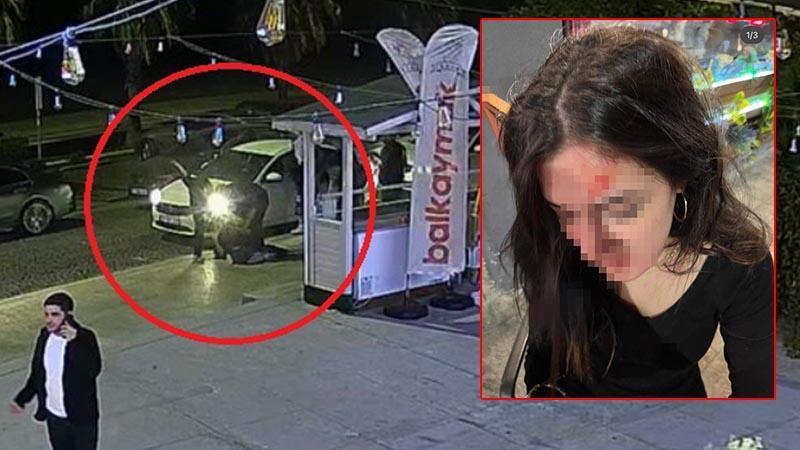 Ceren’in, eski sevgilisinin kız arkadaşı tarafından darbedildiği anların görüntüsü ortaya çıktı